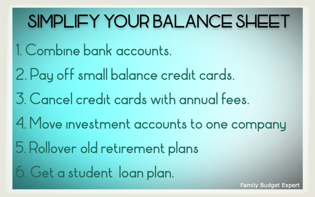 simplify your balance sheet