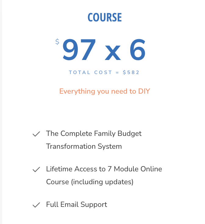 family budget course